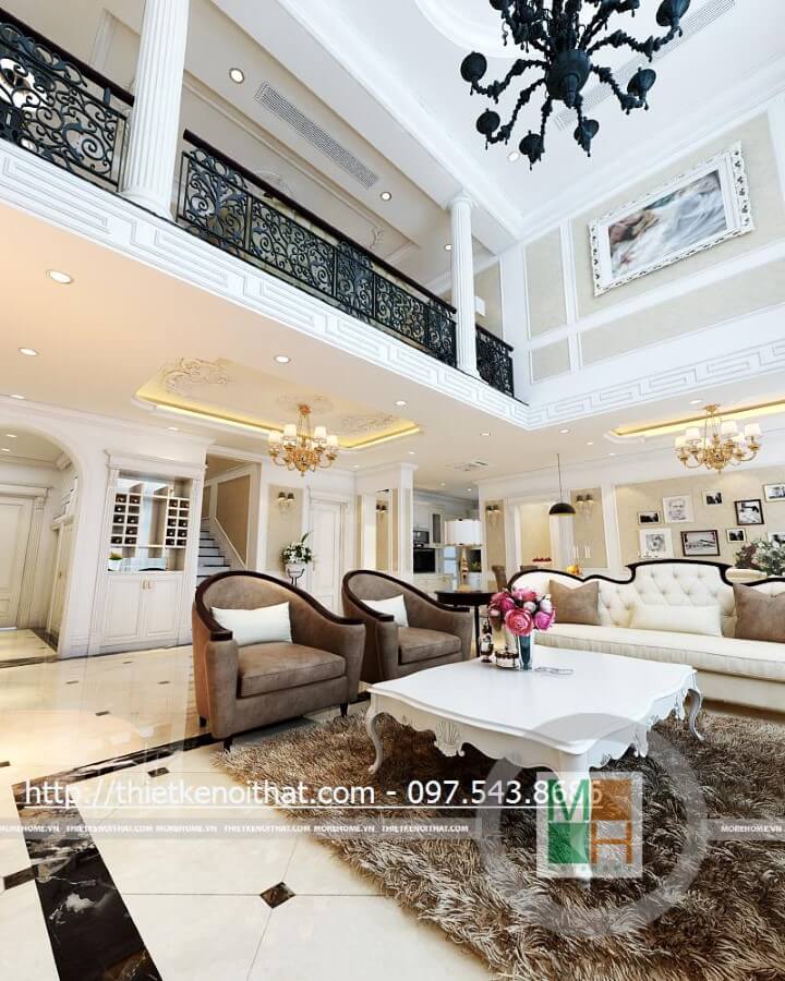 Thiết kế nội thất chung cư Mandarin Garden căn hộ Duplex